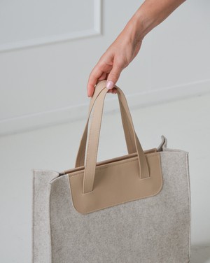 Handtas ANNE - Beige from MADE out of