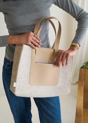 Office bag JIP - Beige from MADE out of
