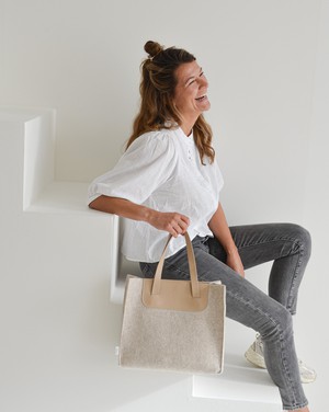 Handtas ANNE - Beige from MADE out of