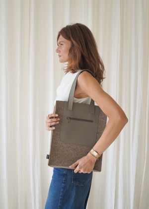 Paperbag KIEN - Taupe from MADE out of