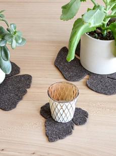 Onderzetter Set NATURE - Bruin van MADE out of