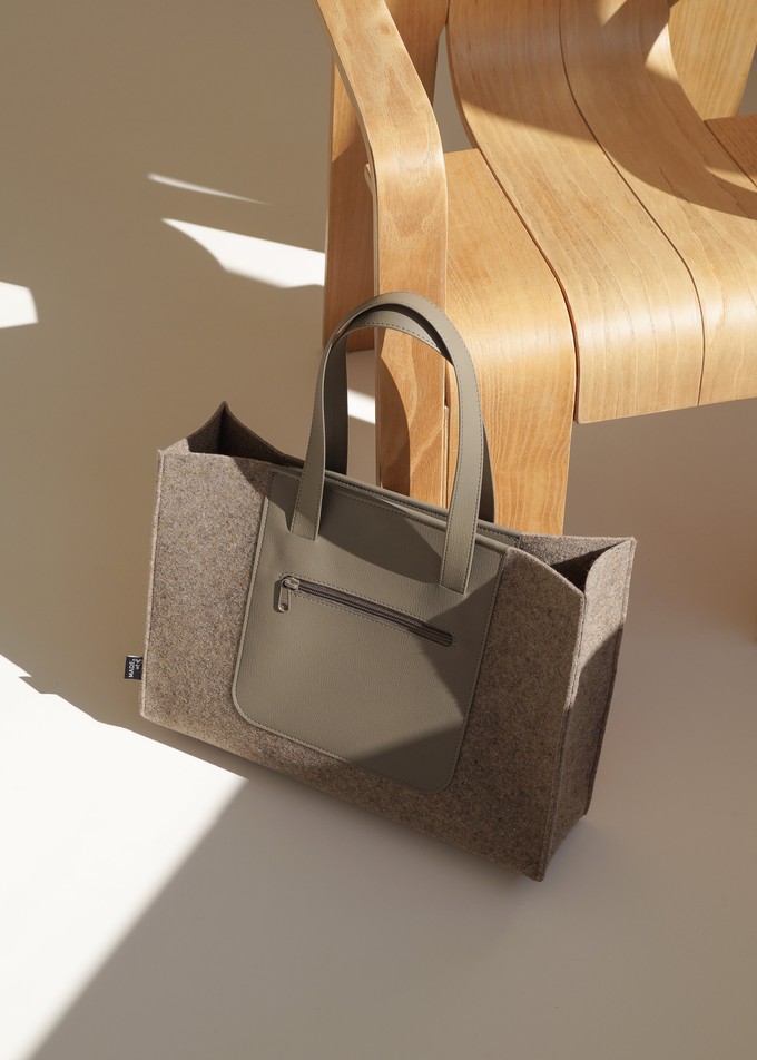 Office bag JIP - Taupe from MADE out of