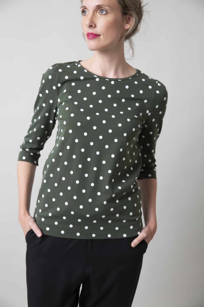 Mara Green Dots top from Marjolein Elisabeth