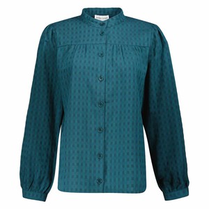 Nina Petrol blouse from Marjolein Elisabeth