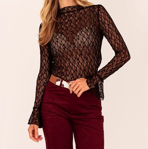 Claire Top Ruche Blue from Marjolein Elisabeth