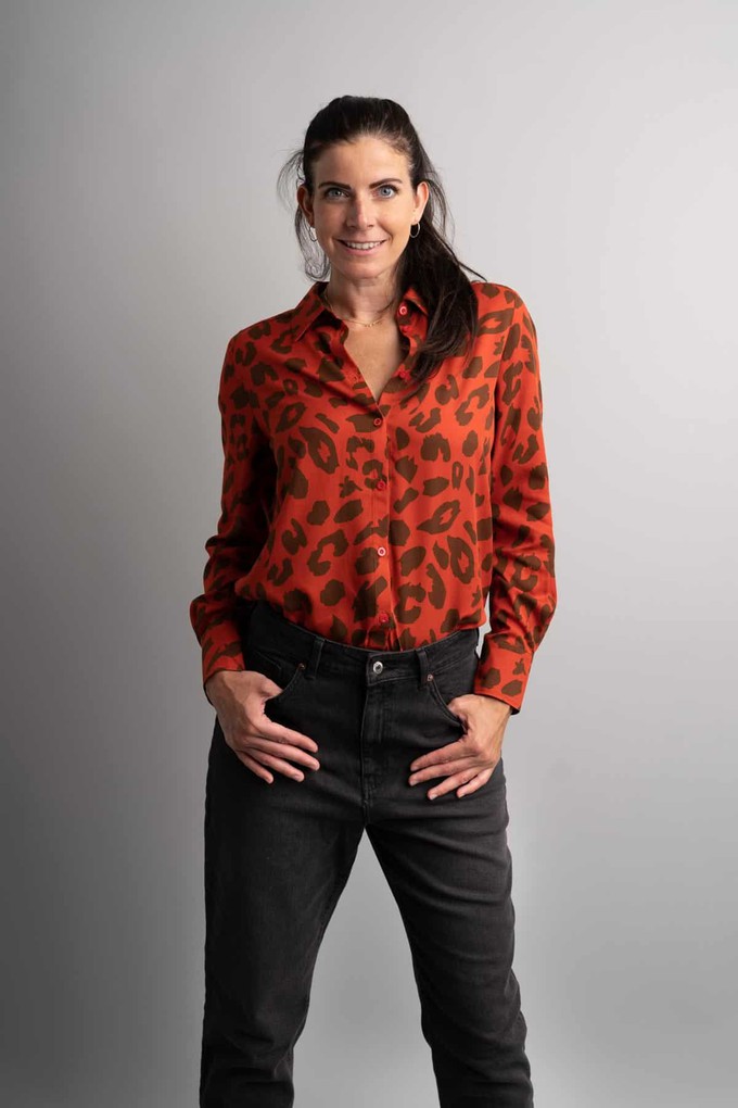 Mees Red Leopard blouse from Marjolein Elisabeth