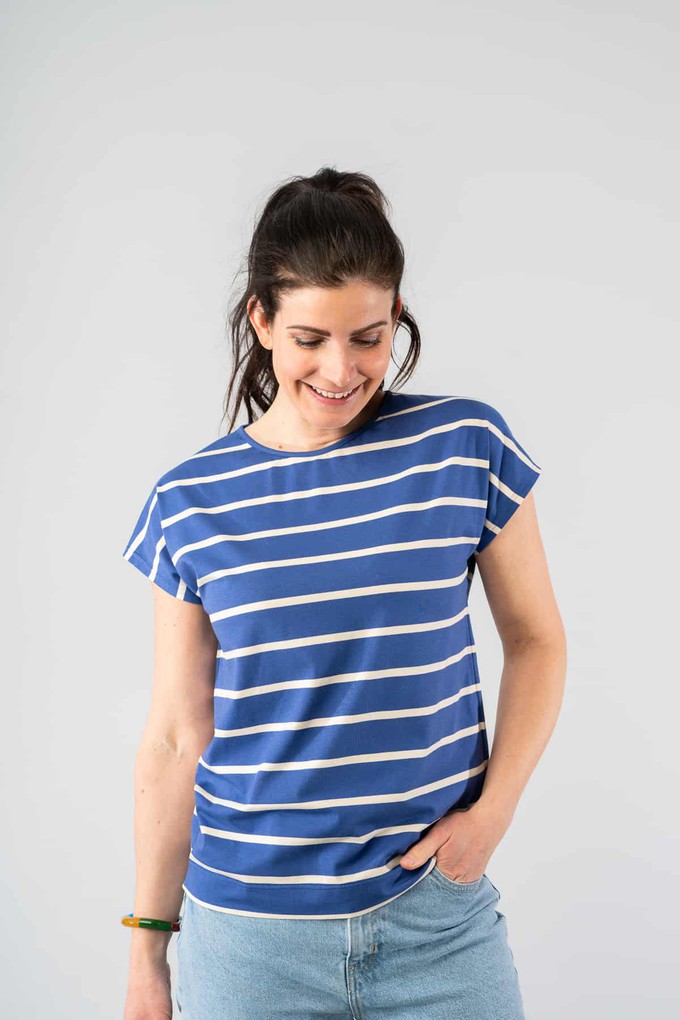 Yvet Kobalt Stripes top from Marjolein Elisabeth