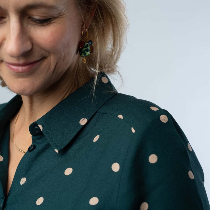 Mees Green Dots blouse from Marjolein Elisabeth