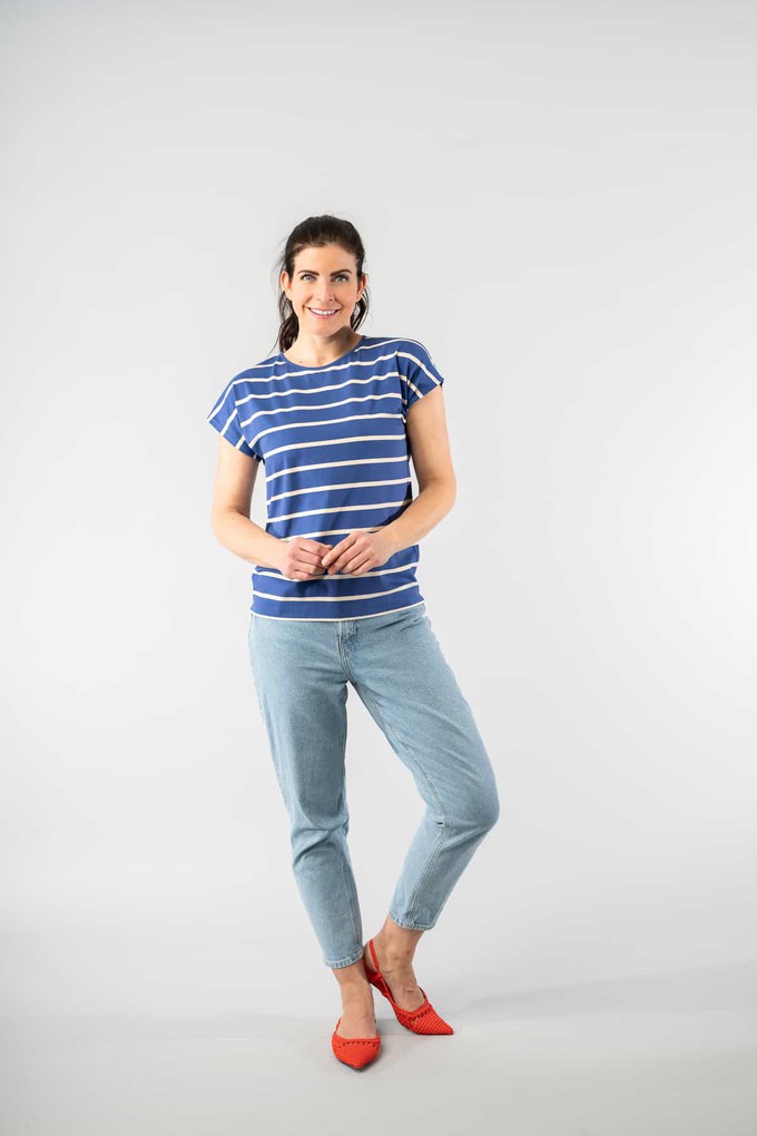 Yvet Kobalt Stripes top from Marjolein Elisabeth