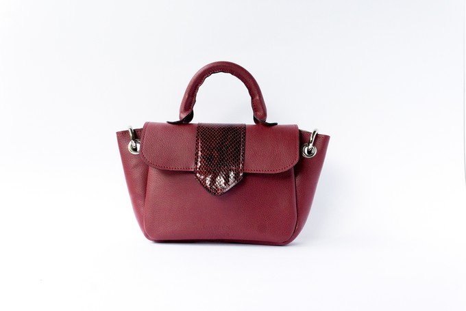 Naïma bag small Burgundy from Marlene Fernandez