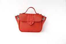 Naïma bag small Coral red via Marlene Fernandez