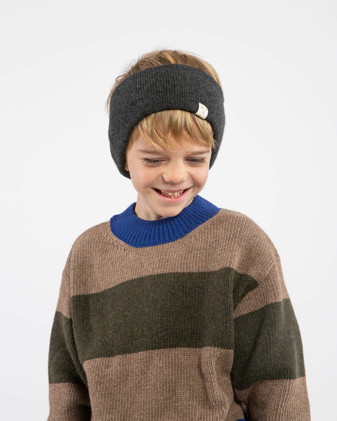 Knitted Headband charcoal from Matona