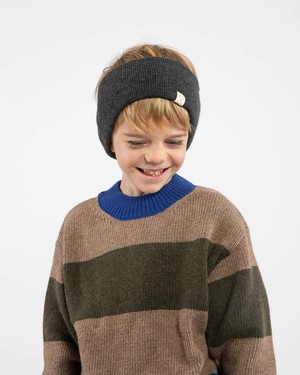 Knitted Headband charcoal from Matona