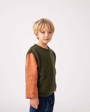 Knit Vest loden green from Matona