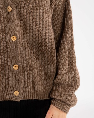 Organic Knit Cardigan sepia from Matona