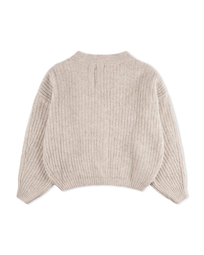 Organic Knit Cardigan salt from Matona