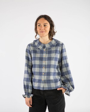 Flannel Blouse plaid check from Matona