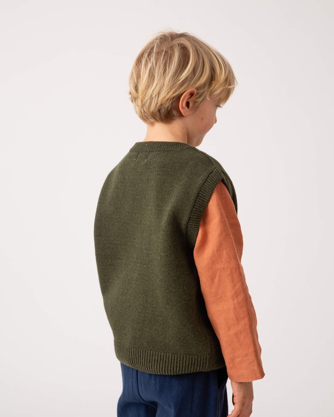 Knit Vest loden green from Matona