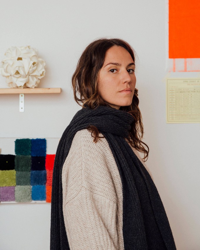 Knit Scarf charcoal from Matona