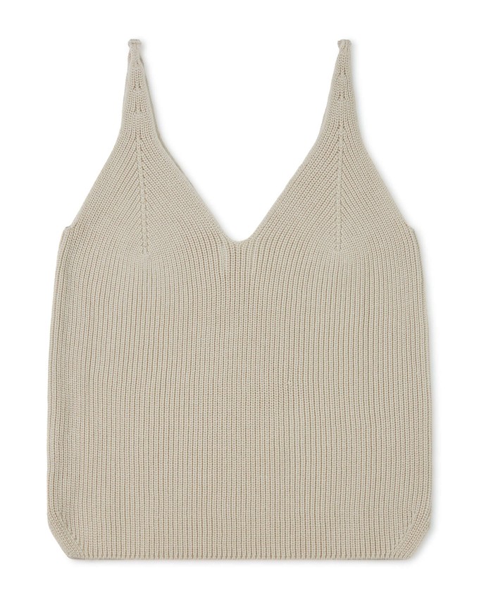 Knit Tank oyster from Matona