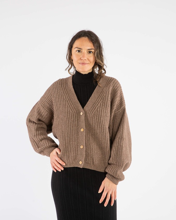 Organic Knit Cardigan sepia from Matona