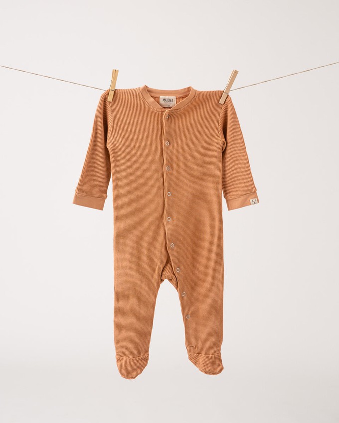 Basic Footed Pajama terracotta from Matona