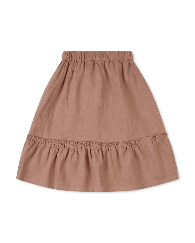 Ruffled Skirt rosewood from Matona