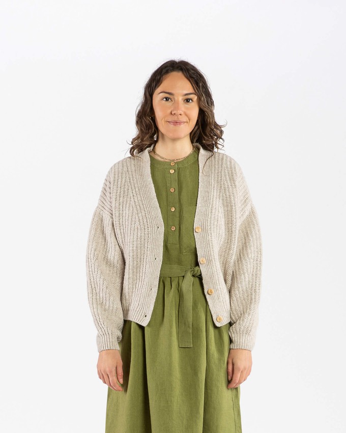 Organic Knit Cardigan salt from Matona