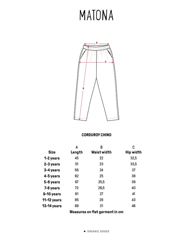 Corduroy Chino black from Matona