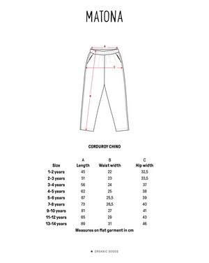 Corduroy Chino black from Matona