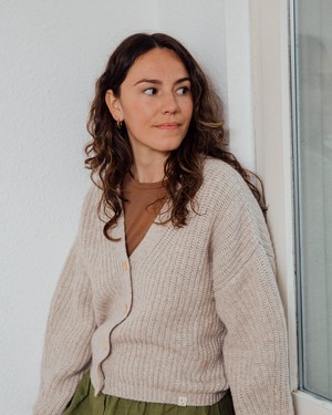 Organic Knit Cardigan salt from Matona