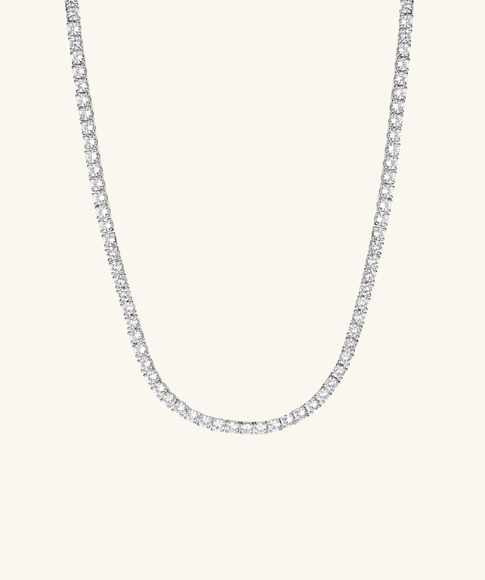 Lab Grown Sapphire Tennis Necklace from Mejuri