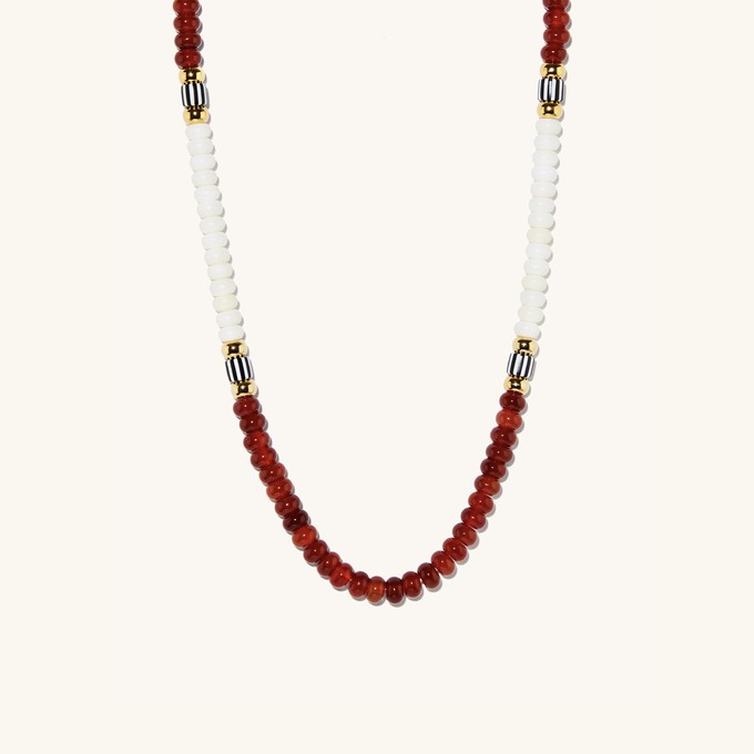 Coastal Red Agate Necklace from Mejuri