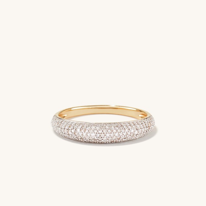 Pavé Diamond Thin Dôme Ring from Mejuri
