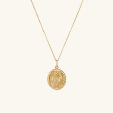 Victory: Winged Coin Pendant Necklace via Mejuri