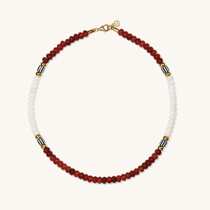 Coastal Red Agate Necklace from Mejuri
