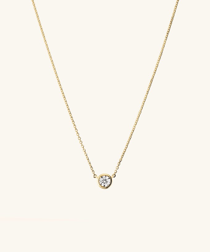 Bezel Lab Grown Diamond Necklace 0.25 ct from Mejuri