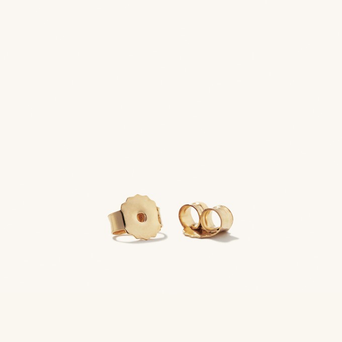 White Sapphire Flat Sphere Studs from Mejuri
