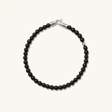 Black Agate Beaded Bracelet via Mejuri