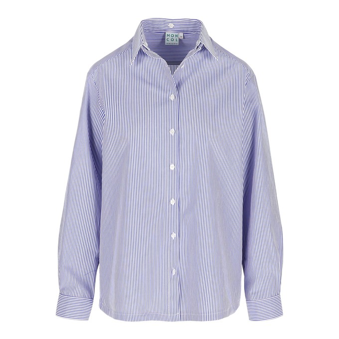Pixie blouse Blue stripes from Mon Col Anvers