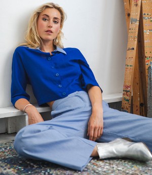 Han pants Blue stripes - Last size: 44 from Mon Col Anvers