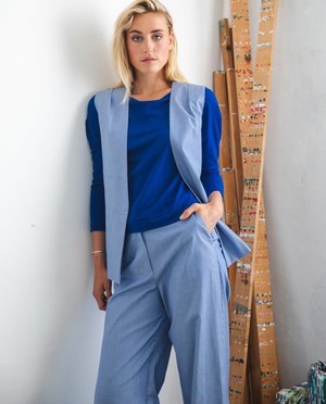 Han pants Blue stripes - Last size: 44 from Mon Col Anvers