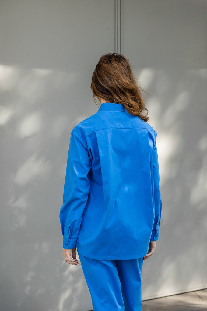 Pixie blouse Bright blue from Mon Col Anvers