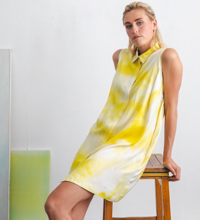 Powder dress mini Yellow splash from Mon Col Anvers