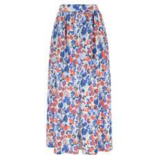 Zip skirt Color print lyocell via Mon Col Anvers