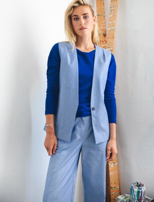 Han pants Blue stripes - Last size: 44 from Mon Col Anvers