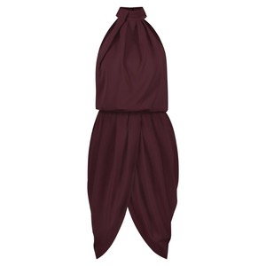 BURGUNDY MIDI COCKTAIL DRESS from MONIQUE SINGH