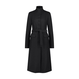 BLACK TAILORED WOOL COAT from MONIQUE SINGH