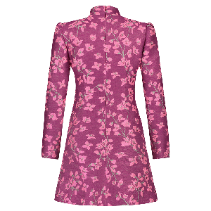 DRAPED FLORAL MIDI DRESS from MONIQUE SINGH