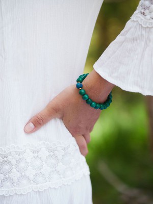 Armbanden set van tagua en acai - Laila blauw from MoreThanHip